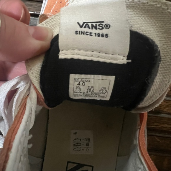 Vans Peach High-Top Sneakers with White Details - Picture 7 of 7